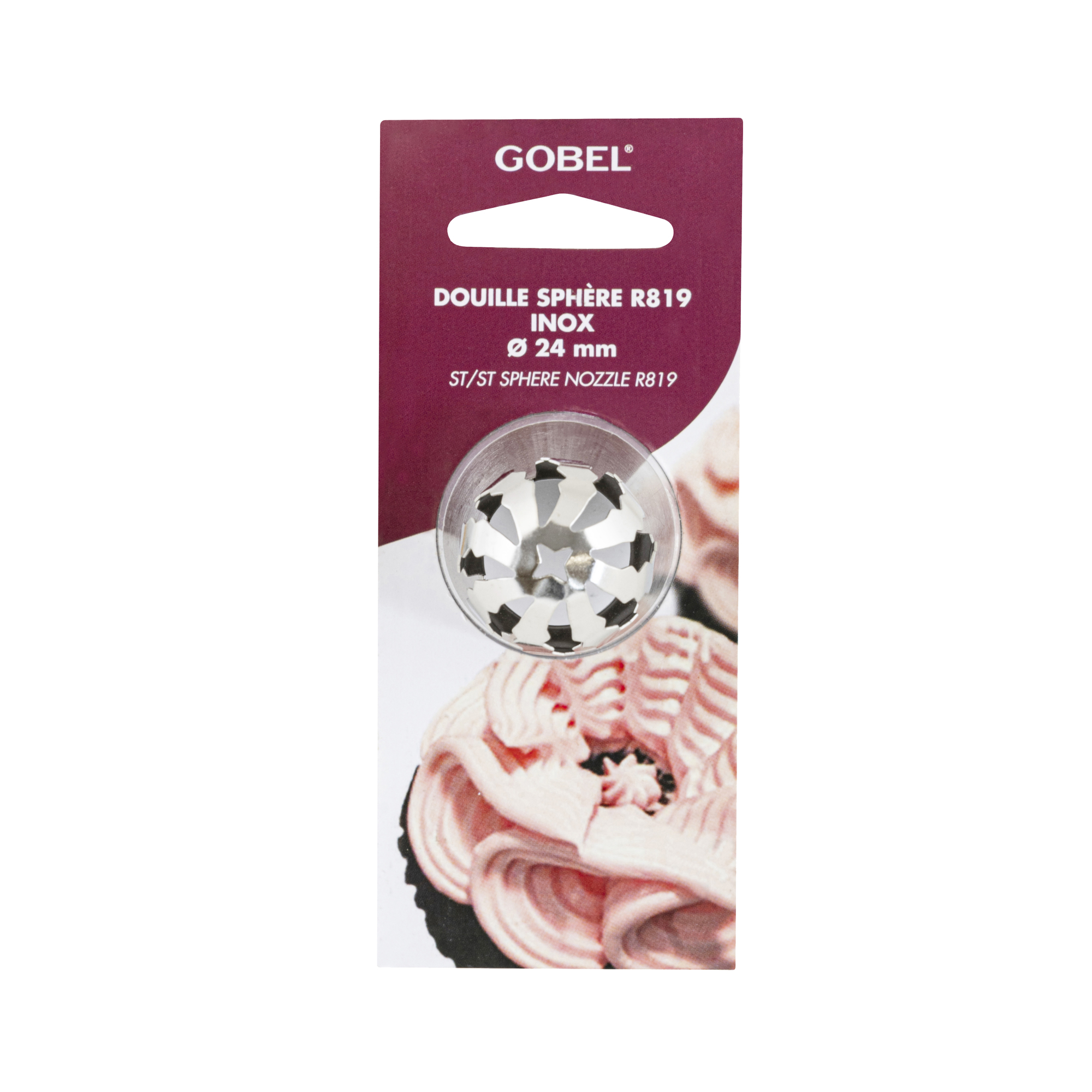 Gobel Stainless Steel Smooth Sphere Filling Tip GLR819C | Louis Tellier