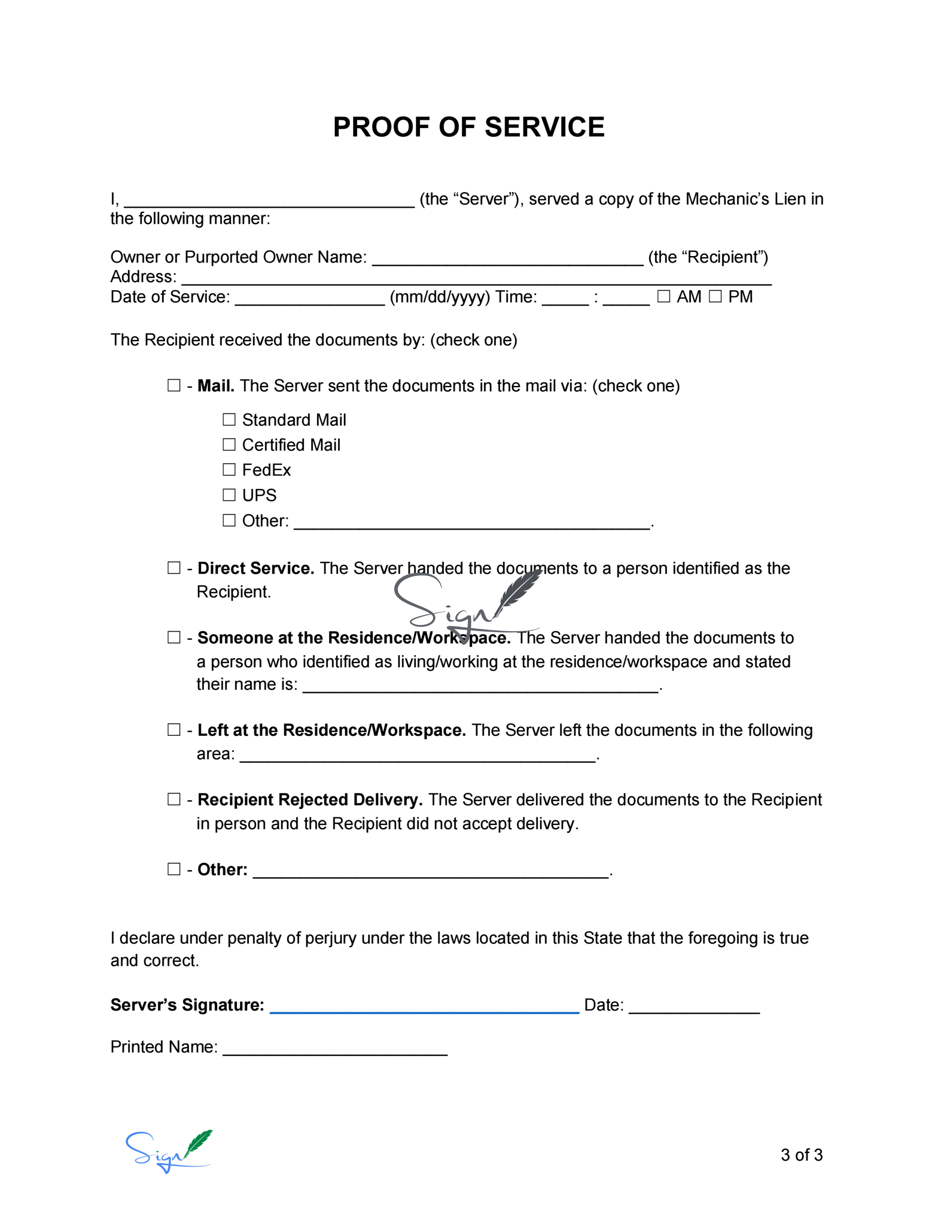 Texas Mechanics Lien Template templates.bio