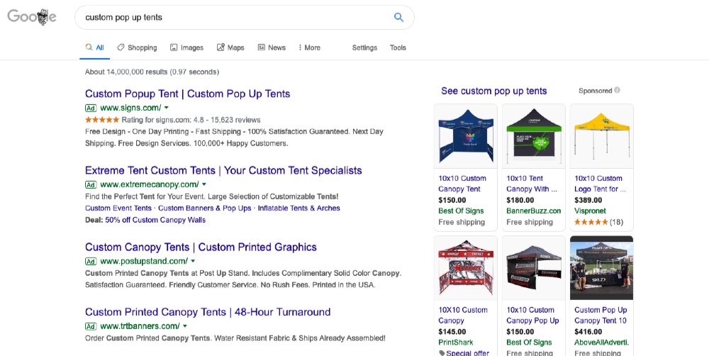 Understanding The Cost Behind A Custom Printed Pop Up Tents