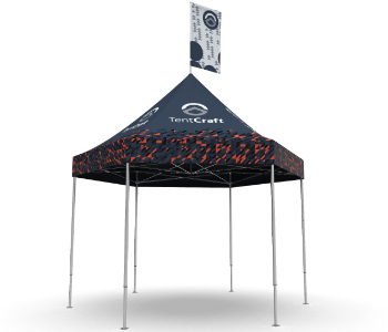 Example of a 10x10 inflatable tent branded for Audi Denver
