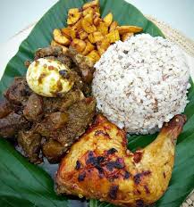 ofada rice and chicken
