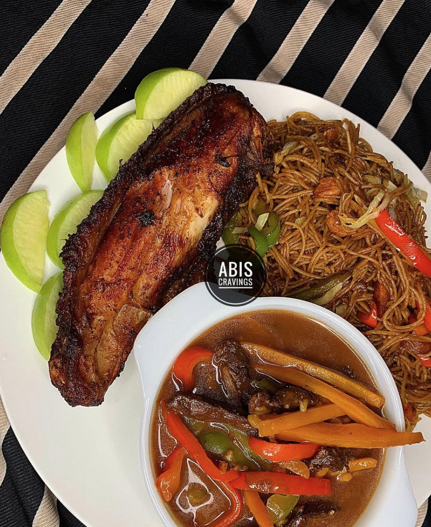 Stirfry spaghetti, sausage & spicy turkey