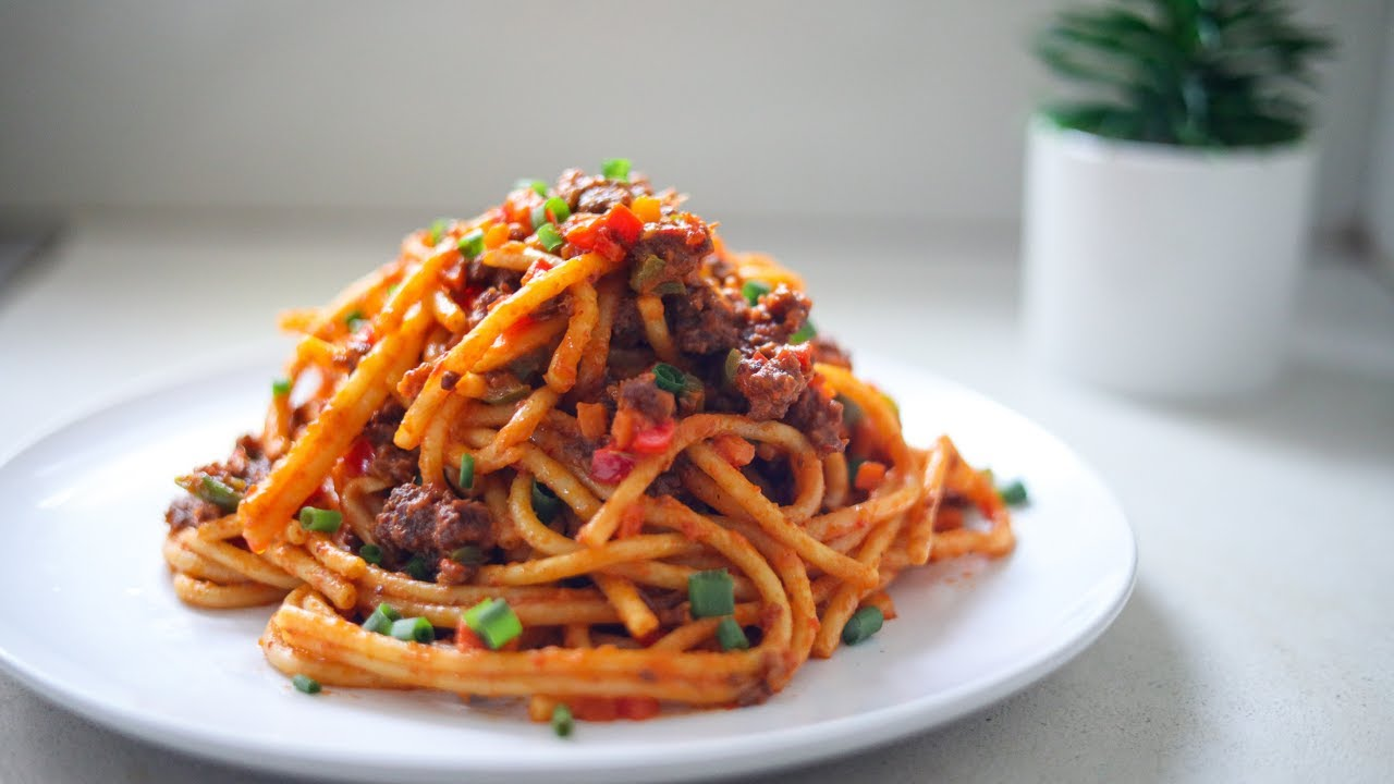 Jollof Spaghetti