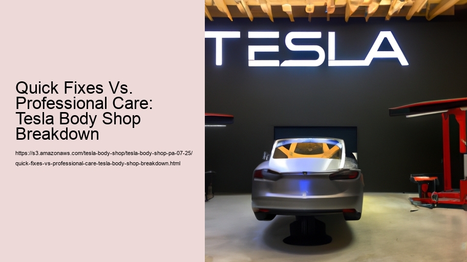 Quick Fixes Vs. Professional Care: Tesla Body Shop Breakdown