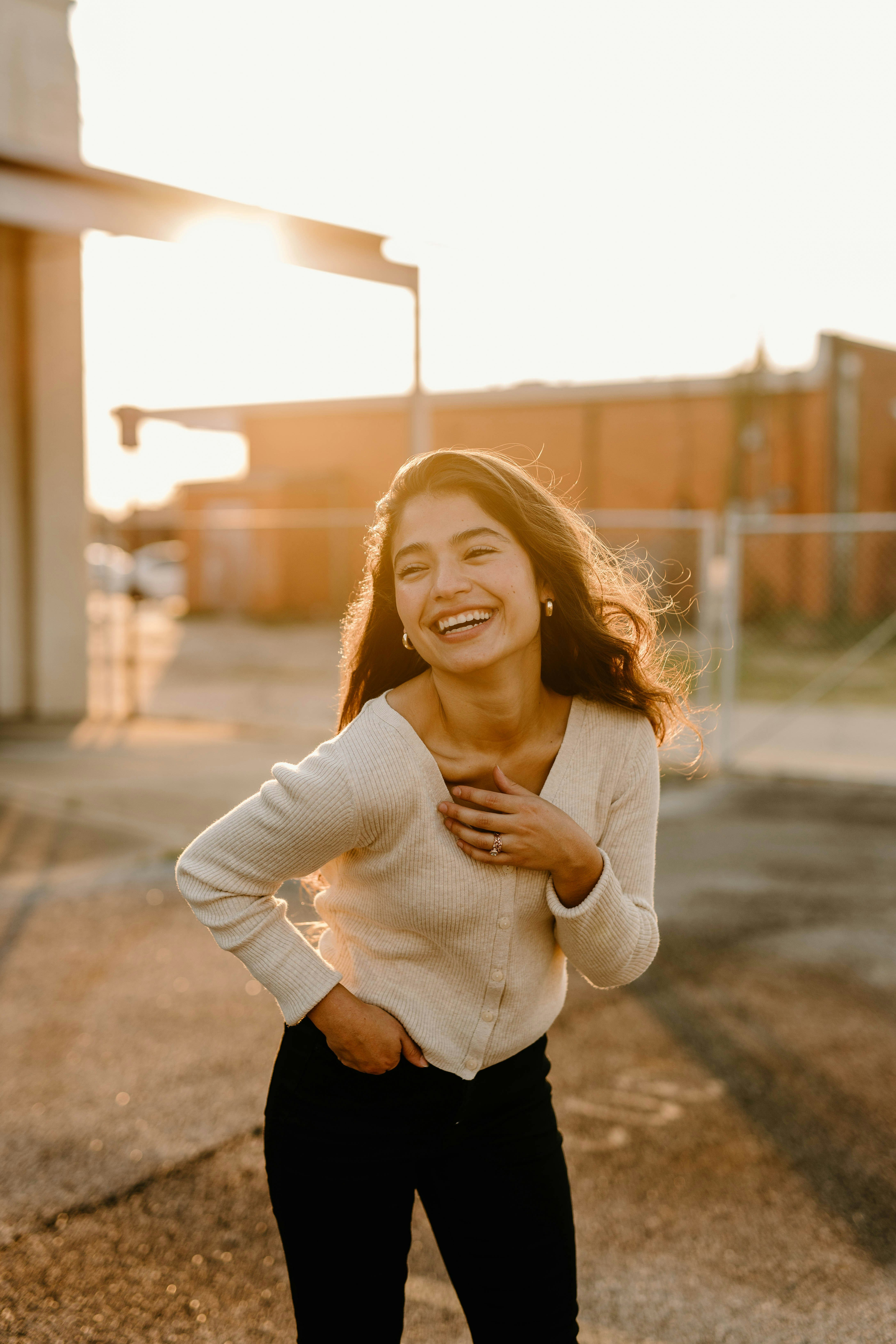 Persona sonriendo