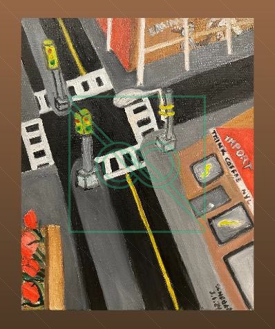 Cross Walk by Chris Scheuer — Oil
