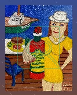 Quinta's Foundations, Woman by Chris Scheuer — Oil