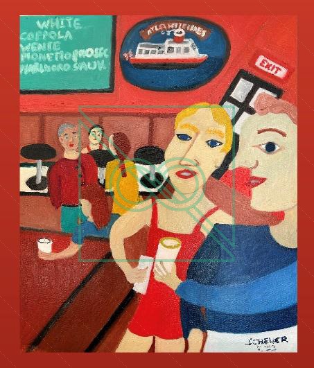 American Lines (Bill & Hillary) by Chris Scheuer — Oil