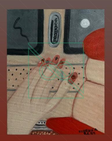 Metro North Manicure Reflection by Chris Scheuer — Oil