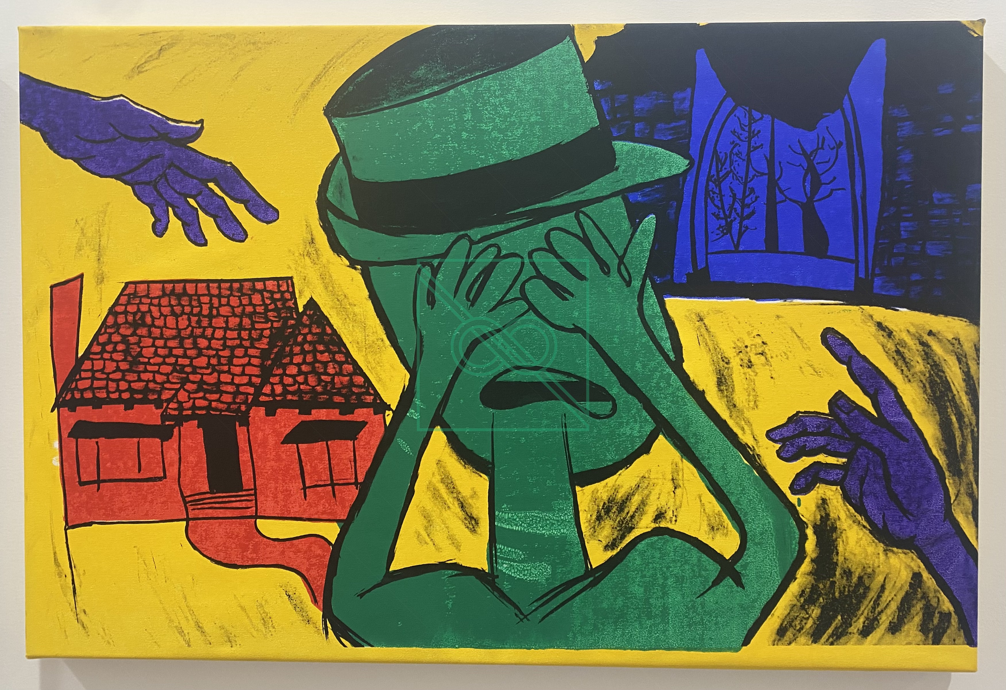 EKPYROSIS 002 by PRESTON BLAIR — silkscreen on canvas