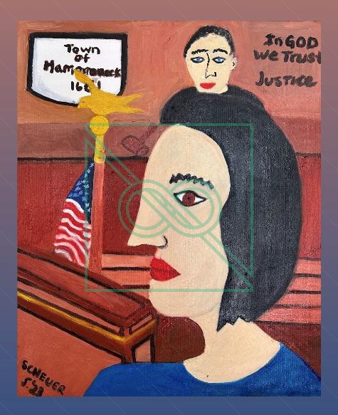 In God We Trust Justice by Chris Scheuer — Oil