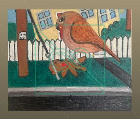 Kirk Squirrel by Chris Scheuer — Oil