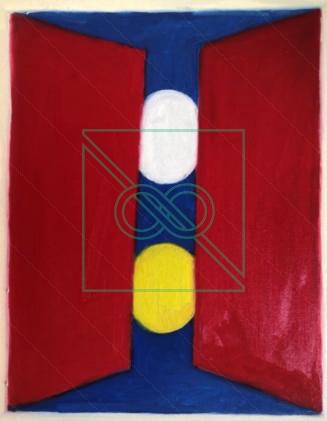 2 Orbs through the Door by Chris Scheuer — Oil