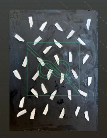 Scattered Caskets by Chris Scheuer — Oil, Canvas Corners, Thick Cardboard
