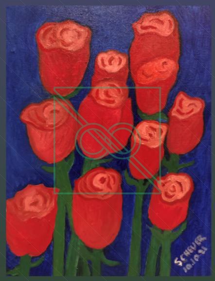 Gas Station Rose Bouquet by Chris Scheuer — Oil