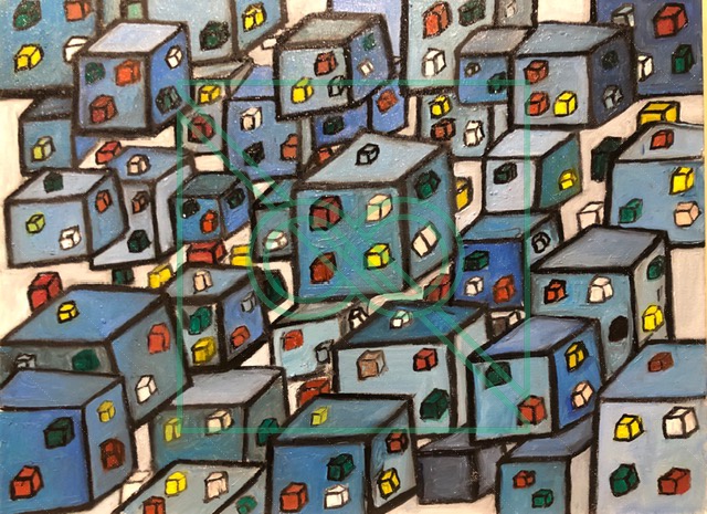Cubism? by Chris Scheuer — Oil