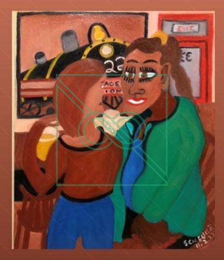 Village Station by Chris Scheuer — Oil
