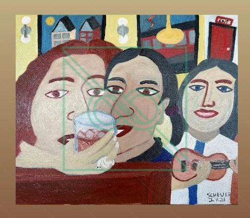 Serpent Ring w. Guitar Strings by Chris Scheuer — Oil