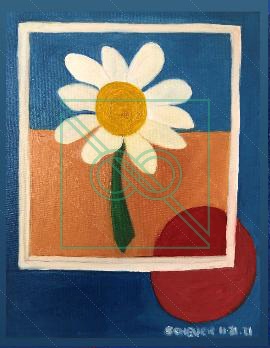 Cut Daisy by Chris Scheuer — Oil