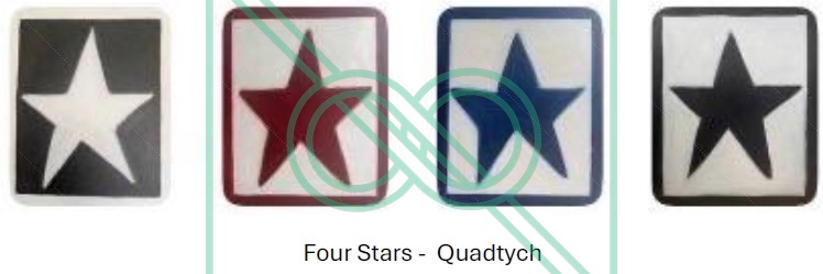 Four Stars - Quadtych by Chris Scheuer — Oil