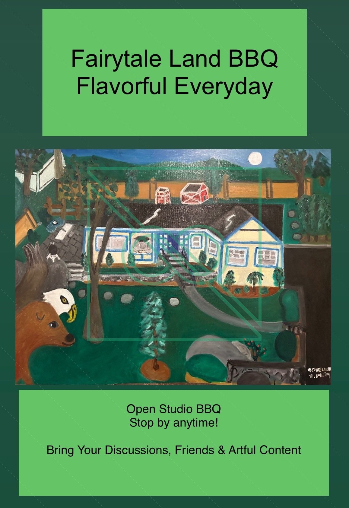 Open Studio BBQ by Chris Scheuer — Printed