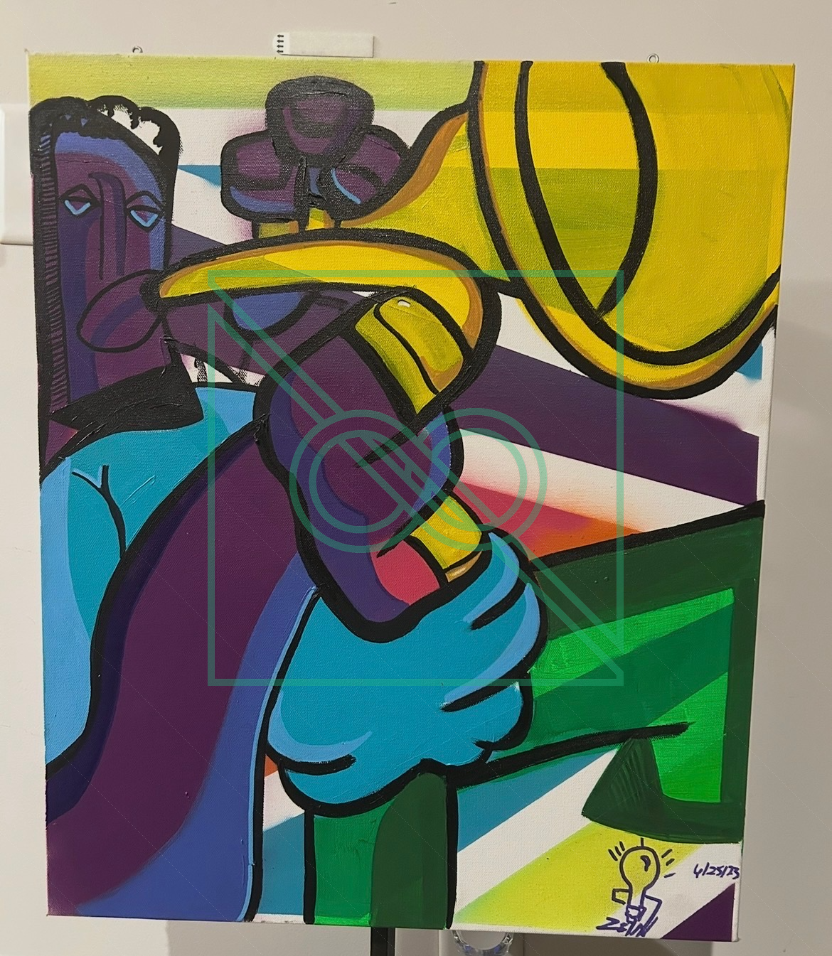 THE ELIXIR by Captain KA’ZEN — Acrylic, Spray Paint on Canvas