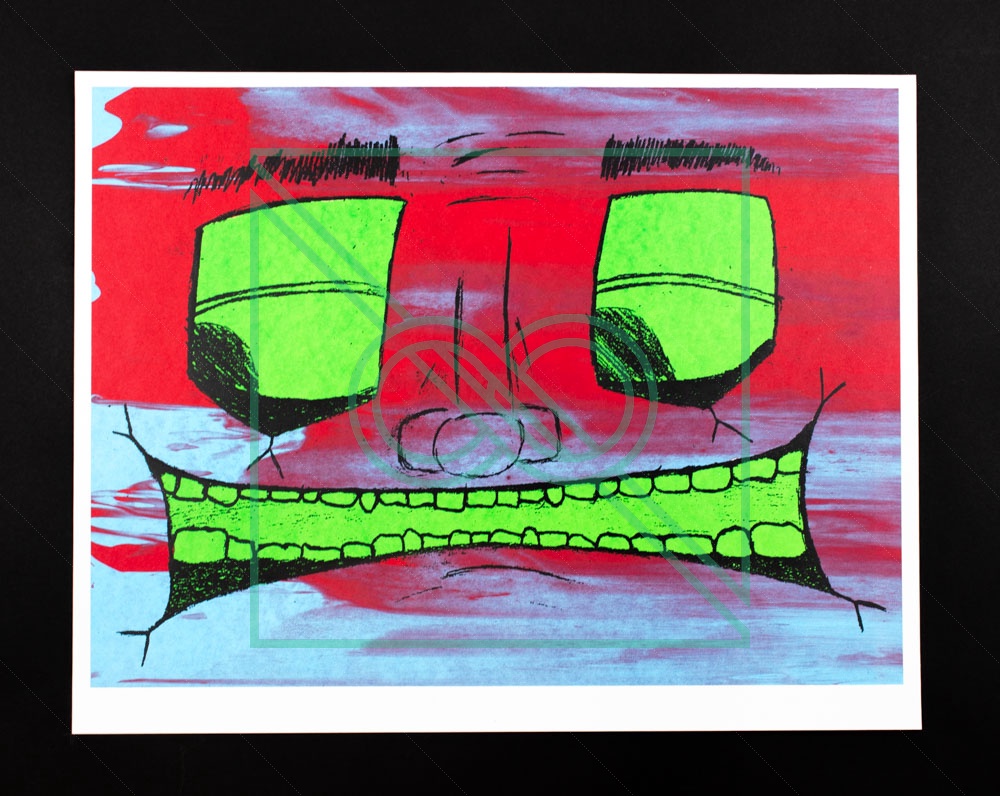 PLACEBO 106 by PRESTON BLAIR — silkscreen on French Paper, 100 lb pure white cardstock