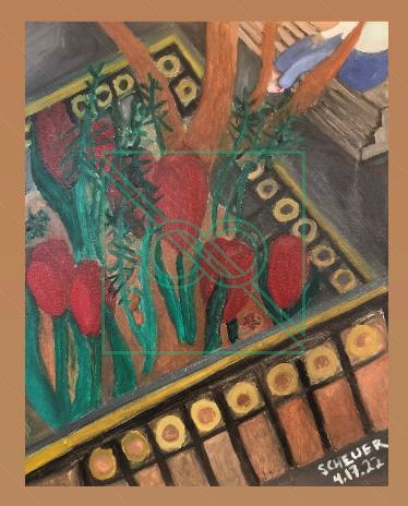 NY Tulip Garden by Chris Scheuer — Oil