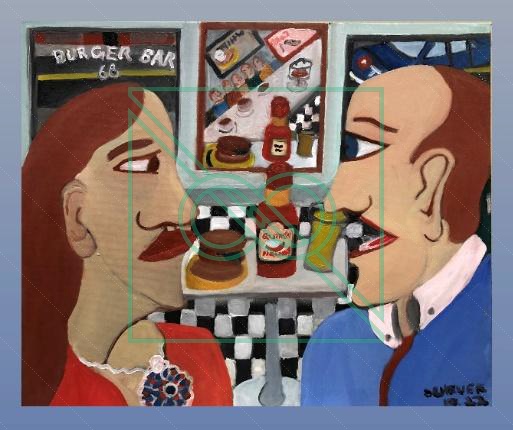 Billy & Pete's Burger Bar by Chris Scheuer — Oil