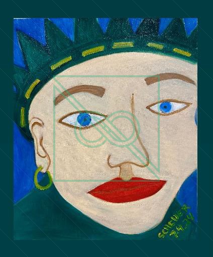 Memry Liberty Head by Chris Scheuer — Oil