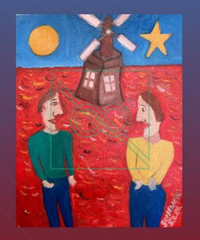The Tulip Festival by Chris Scheuer — Oil
