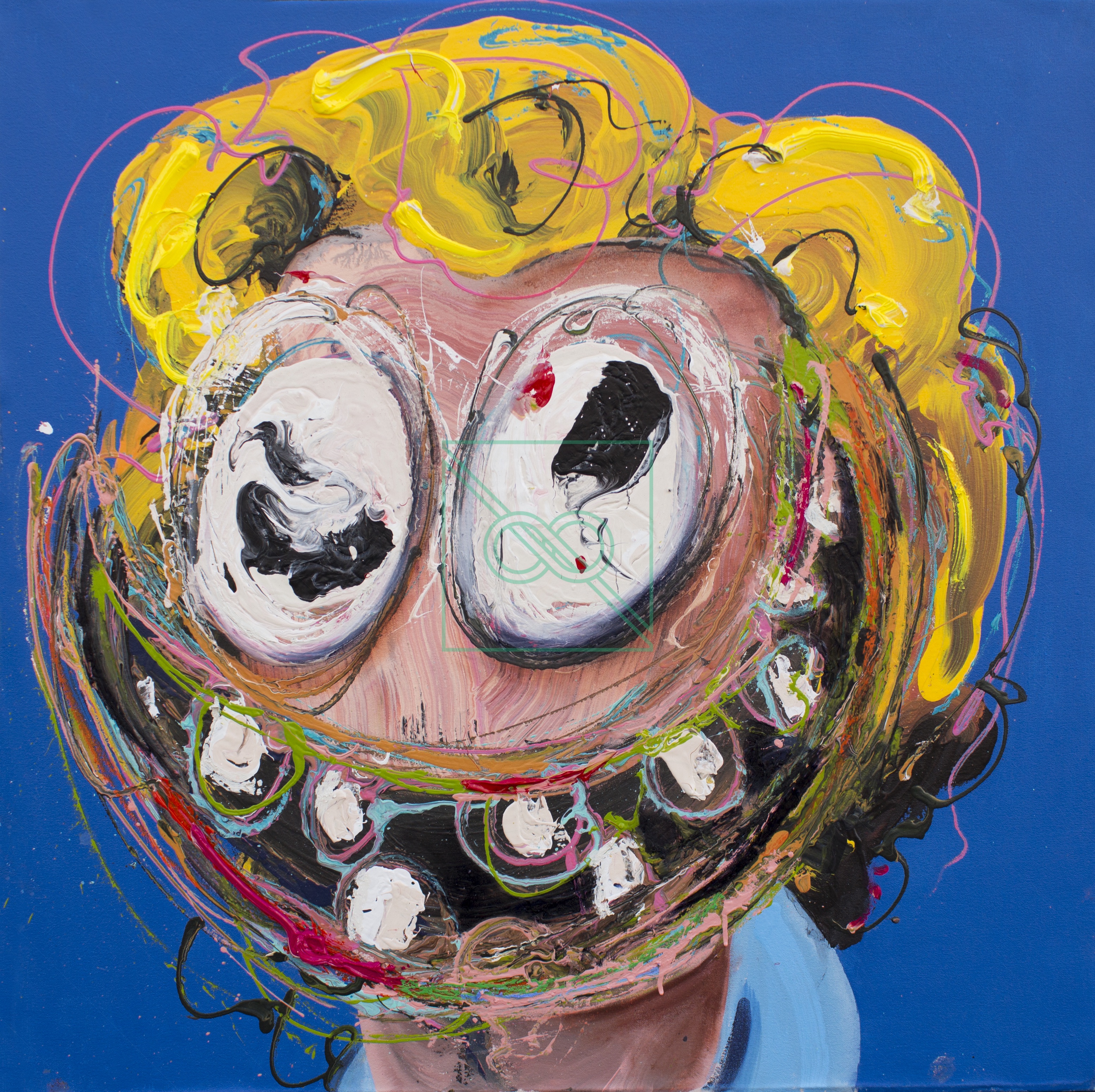 HouseWife/HouseLife by Anthony Rondinone — acrylic on canvas and mixed medium