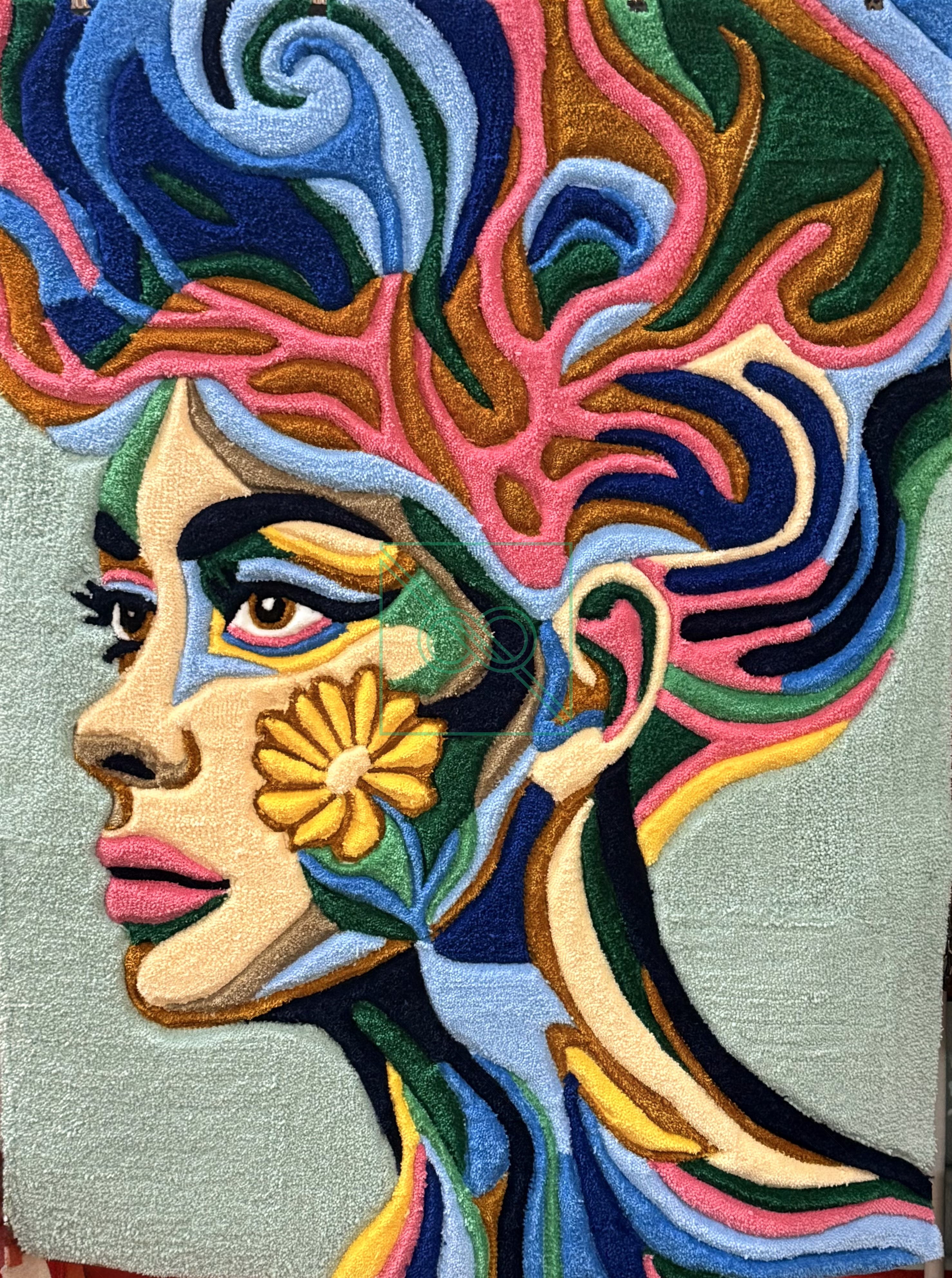 Magikal Thinking by Charlie Serotoff — Acrylic Yarn on Cotton
