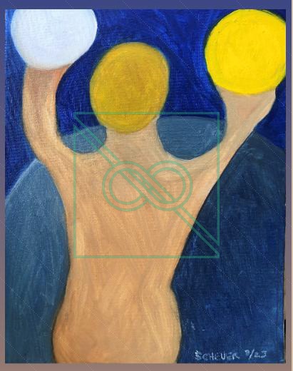 Bozo w. Big Balls by Chris Scheuer — Oil