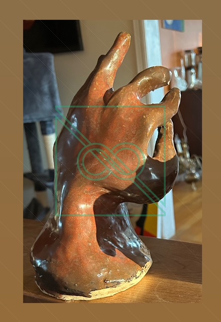 Brown Hand by Chris Scheuer — Ceramic