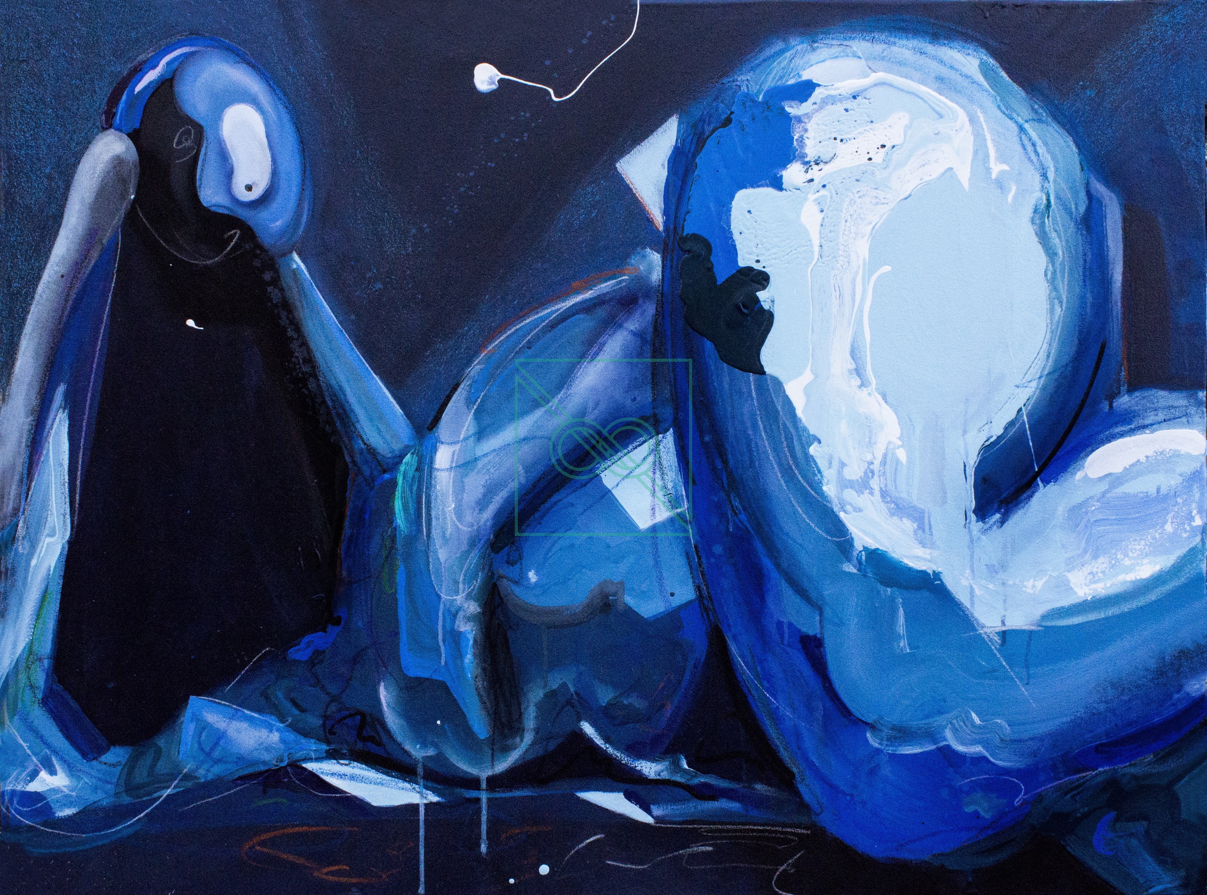 Velvet Mother | Touch me like a prayer by Anthony Rondinone — acrylic on canvas and mixed medium