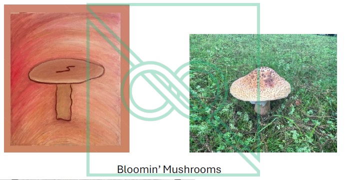 Bloomin' Mushrooms by Chris Scheuer — Oil