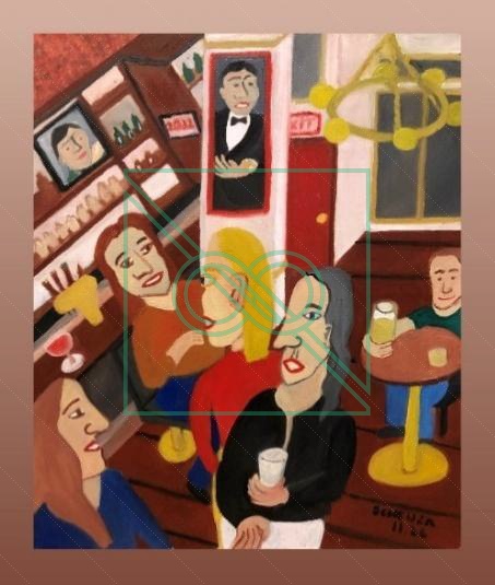 Gary Grant at Catch 22 by Chris Scheuer — Oil