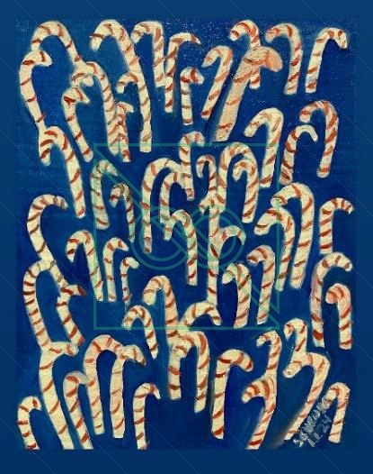 Candy Canes by Chris Scheuer — Oil