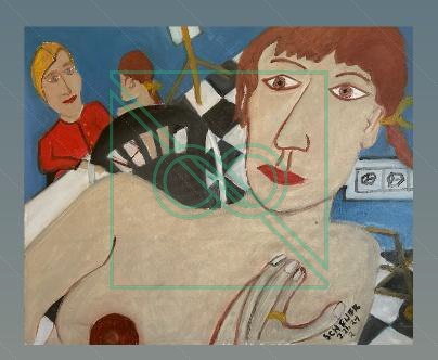 Life Drawing Liberty #3 by Chris Scheuer — Oil