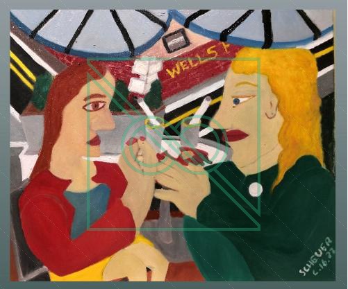 Well's Fargo Cafe by Chris Scheuer — Oil