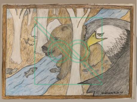 The Bear & Eagle: Rocks in Fairytale Land by Chris Scheuer — Oil