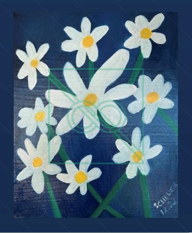 Dancing Daisies by Chris Scheuer — Oil