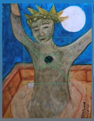 Liberty In Struggle - Oil Pastel by Chris Scheuer — Oil Pastel