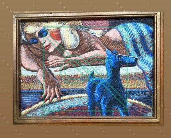 Jack Gerber Woman & Dog