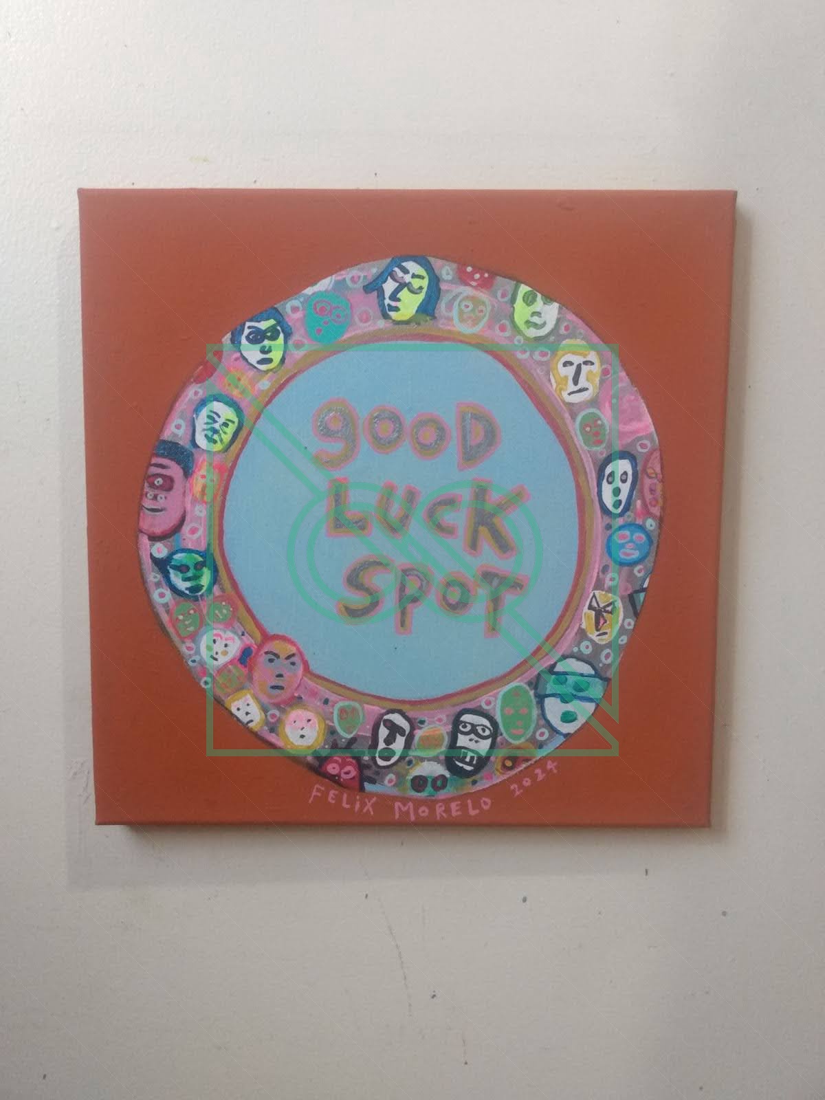 Faces Good Luck Spot by Felix Morelo — Acrylic on canvas