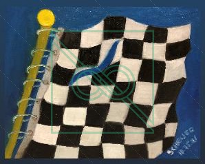 Checkered Flag by Chris Scheuer — Oil