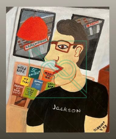 Old Vinyl by Chris Scheuer — Oil