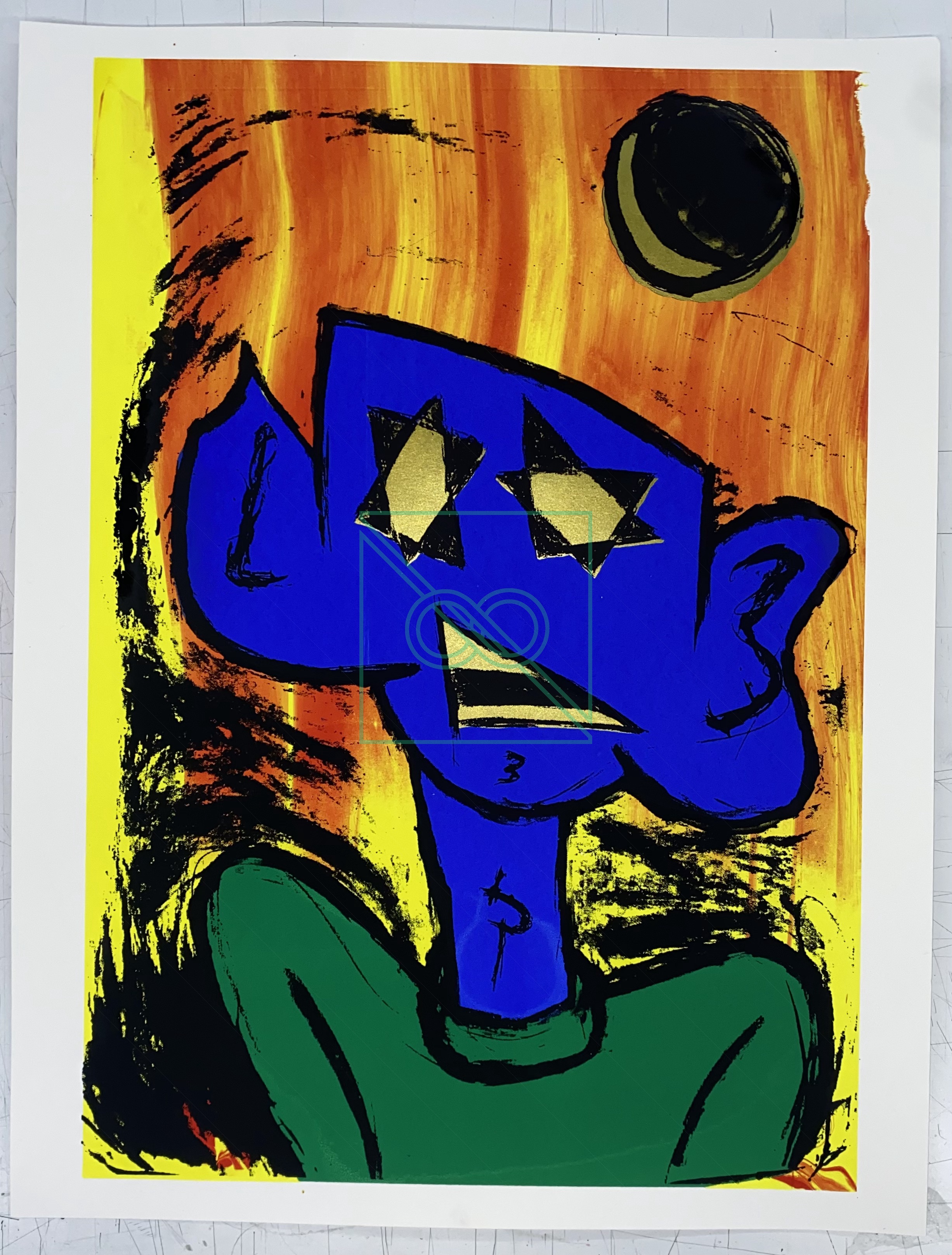 PHARMAKON 903 by PRESTON BLAIR — silkscreen on French Paper, 100 lb pure white cardstock