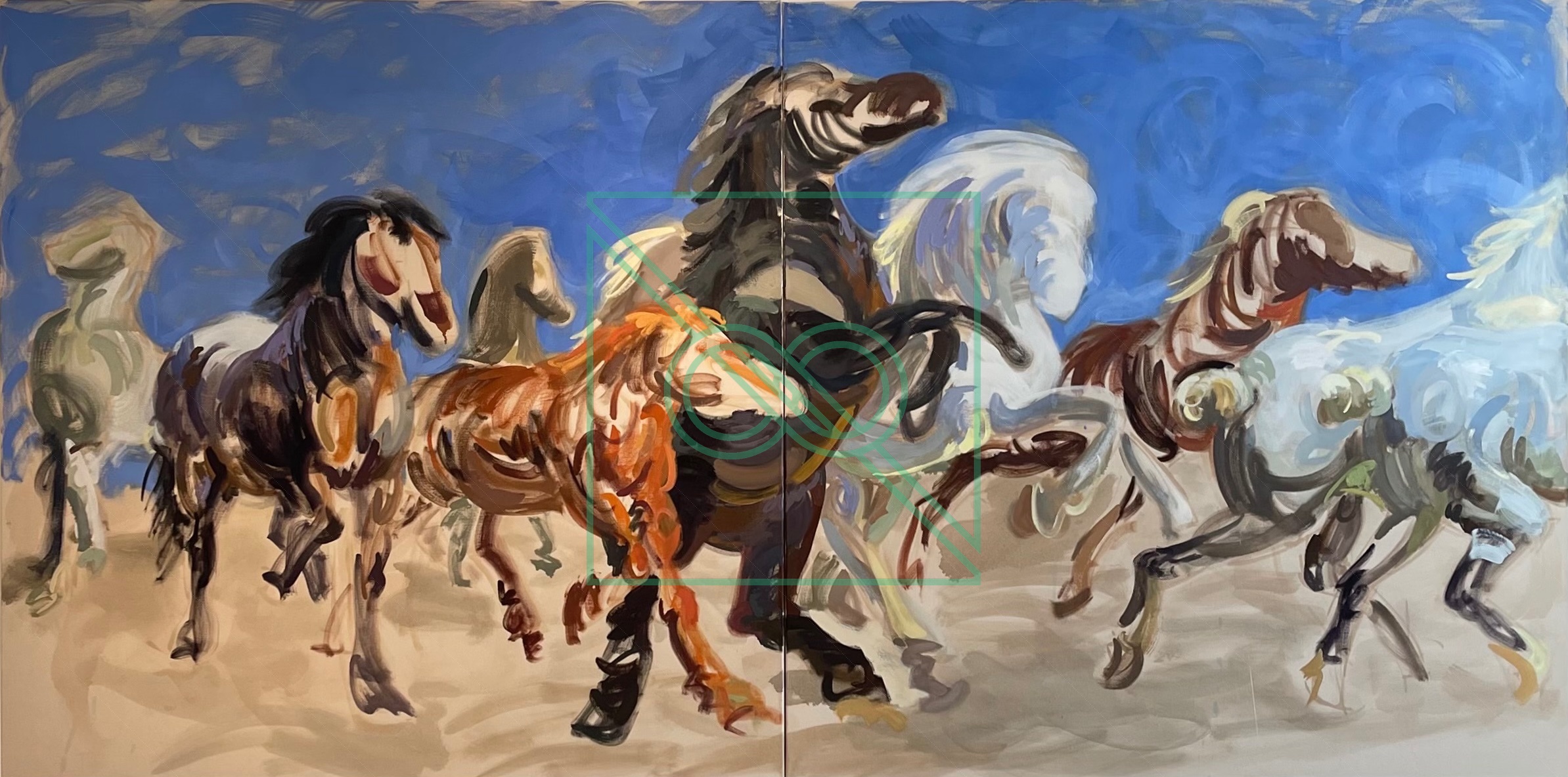 We’ll Ride Them Someday by Caroline O'Grady — Oil on canvas